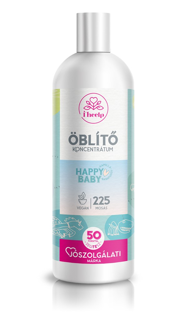 IHEELP <br> Happy Baby öblítő koncentrátum <br> kamilla-babapúder illattal <br> 1000 ml