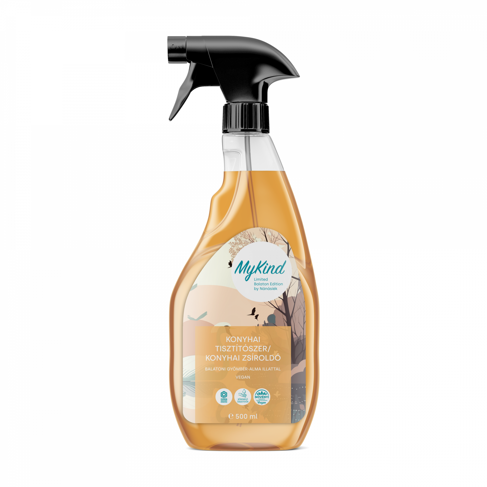 MyKind by Nánásiék KONYHAI TISZTÍTÓSZER, ZSÍROLDÓ BALATONI GYÖMBÉR- ALMA ILLATBAN – 500 ML