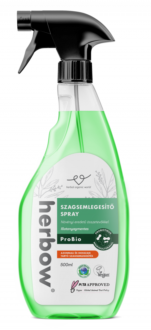 ÚJ! Herbow Szagsemlegesítő Probiotikus Spray - Illatanyagmentes <br> 500 ml
