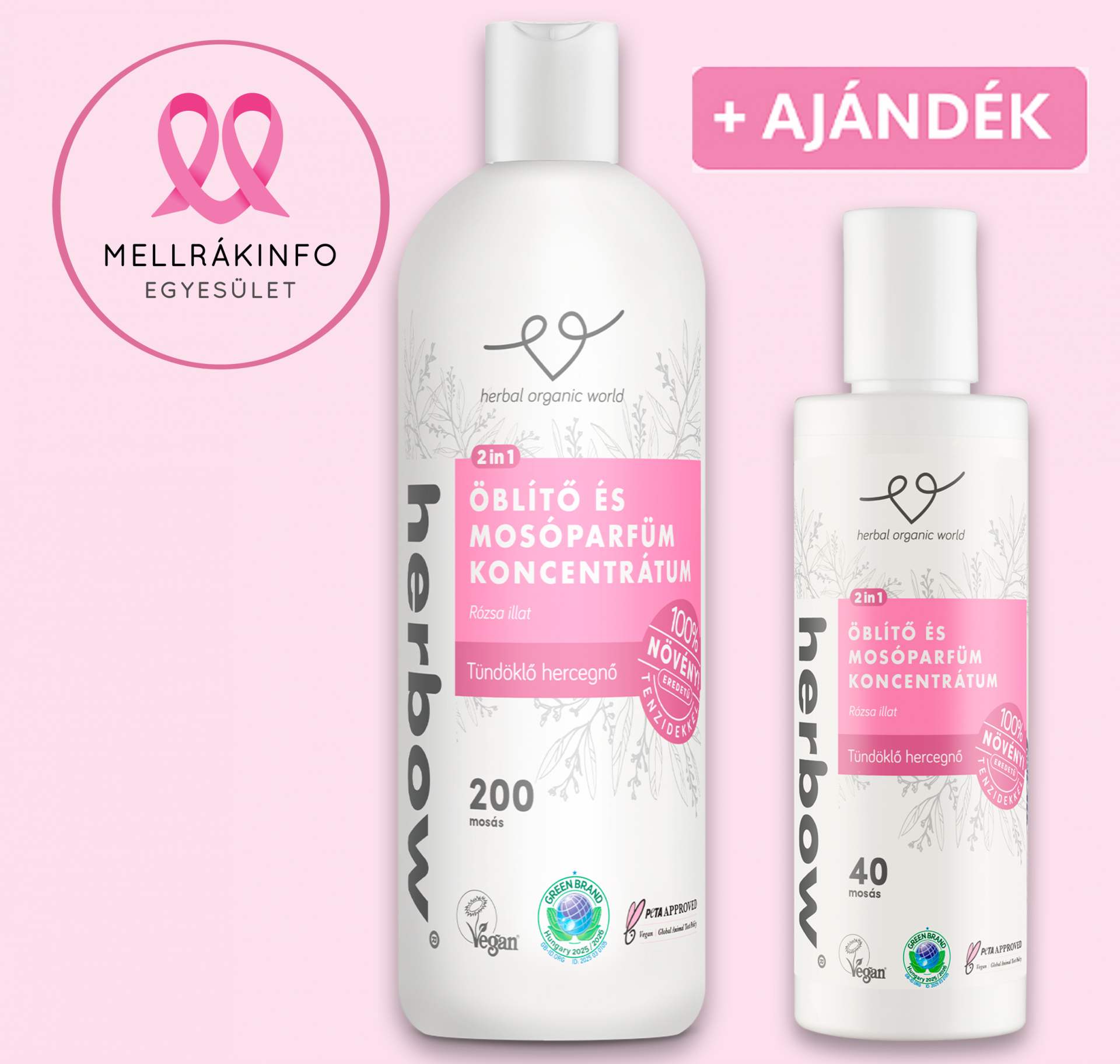 Herbow Pink Love csomag <br> AJÁNDÉK MOSÓPARFÜM
