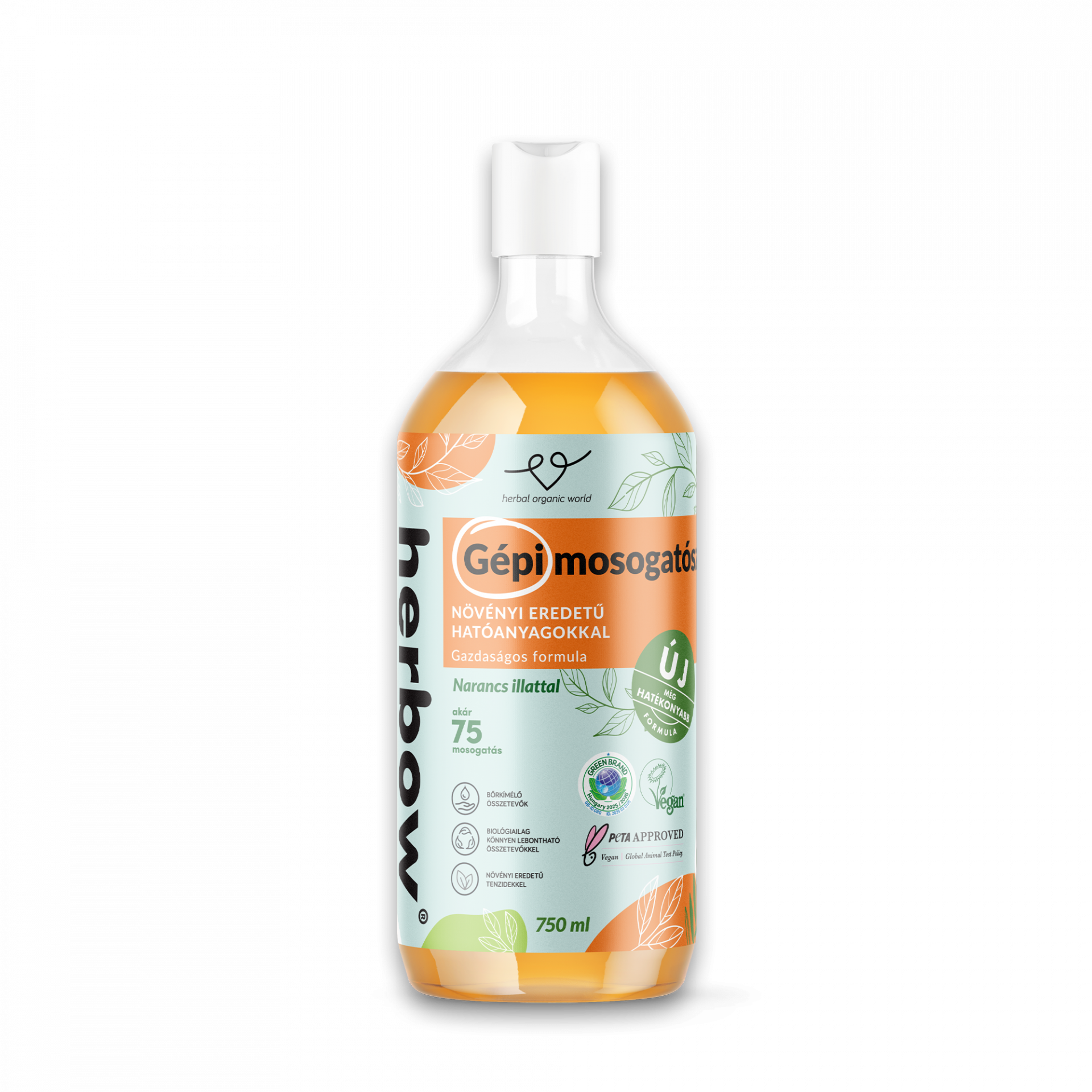 HERBOW GÉPI MOSOGATÓSZER  Narancs illattal 750 ml