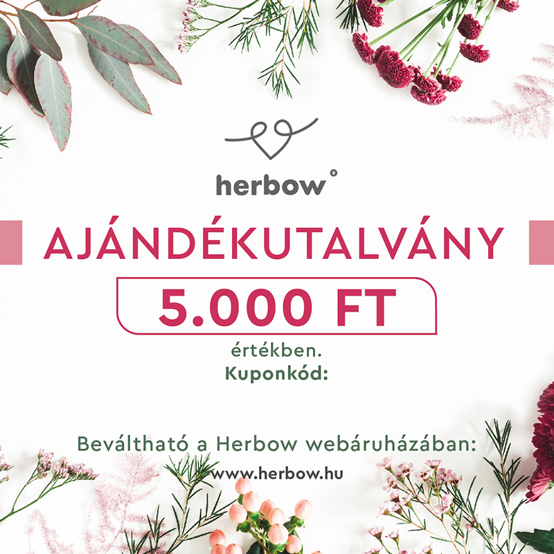 Herbow<br>Ajándékutalvány<br> 5.000 Forint értékben