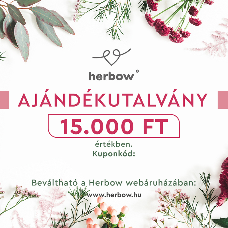 Herbow<br>Ajándékutalvány<br> 15.000 Forint értékben