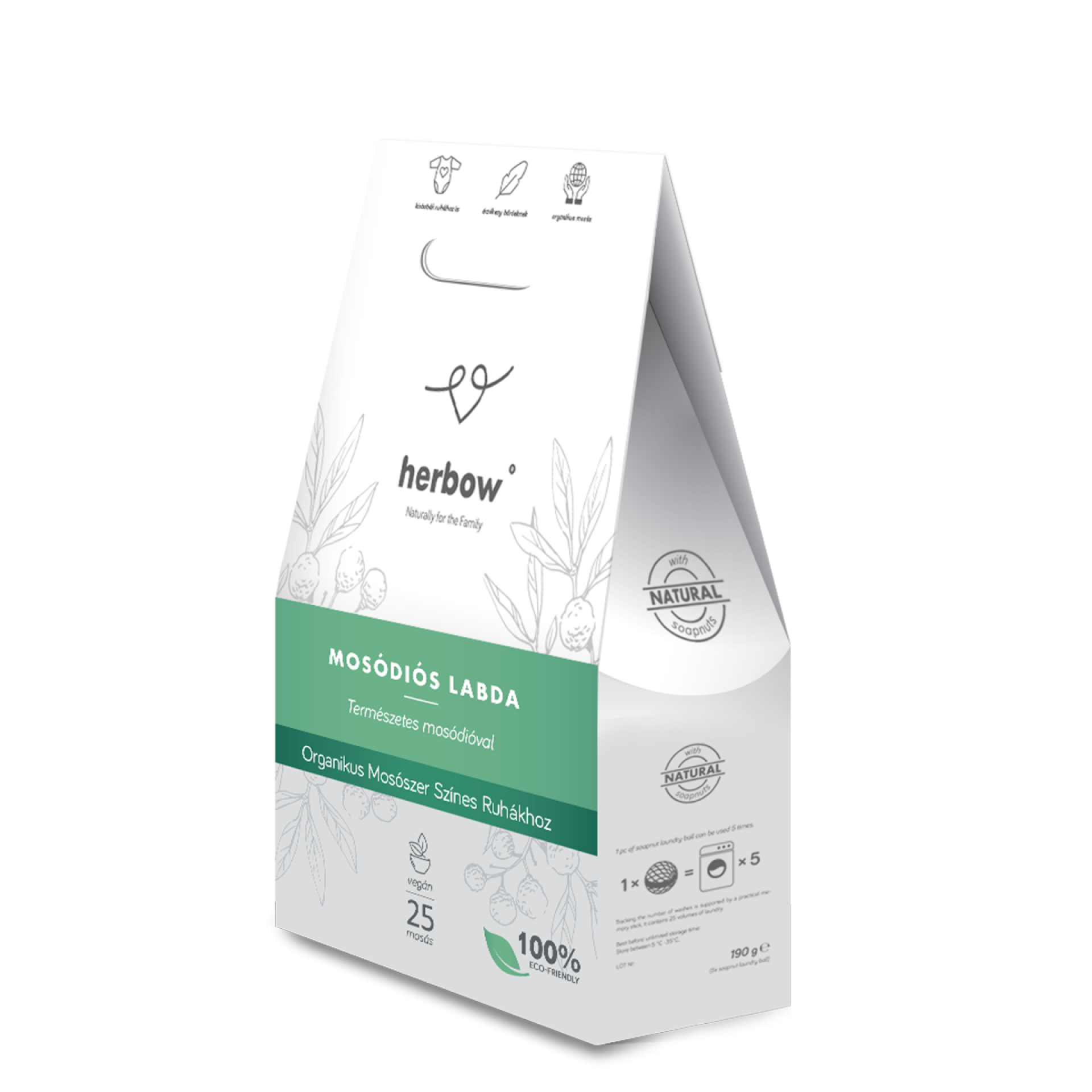 Herbow - HÁDA <br>Mosódiós Labda <br> 5db/25 mosás